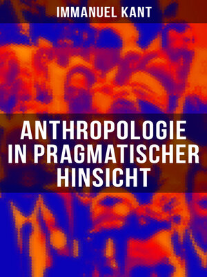 cover image of Anthropologie in pragmatischer Hinsicht